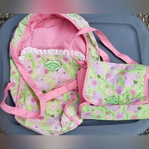 Cabbage patch carrier and diaper bag